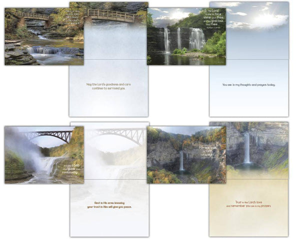 Shared Blessings Greeting Cards - Praying for You: Waterfalls