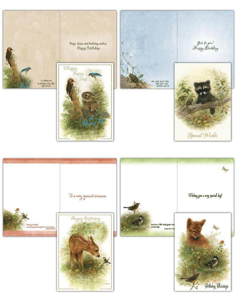 Shared Blessings Greeting Cards - Birthday: Wee Wildlife