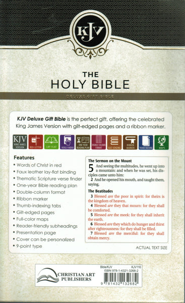KJV Bible - Christian Art Deluxe Gift Bible  (Imitation)