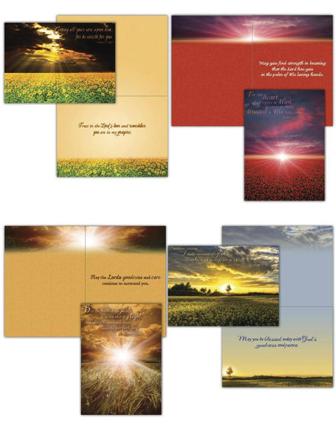 Shared Blessings Greeting Cards - Thinking of You: Sunsets