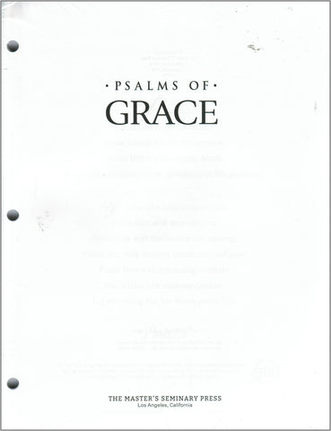 Psalms of Grace - Chord Loose Leaf Edition