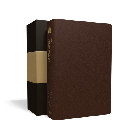 ESV Reformation Study Bible (Premium Leather, Brown)