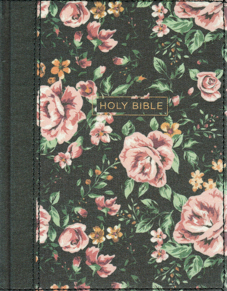 NKJV Bible - Journal the Word (Hardcover, Gray Floral)