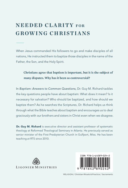 Baptism: Answers to Common Questions