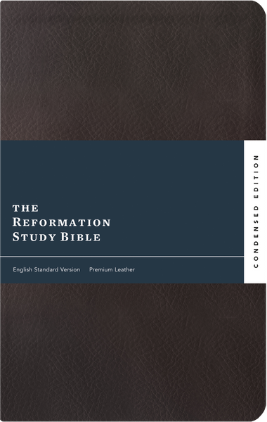 ESV Reformation Study Bible, Condensed Edition (Premium Leather, Dark Brown)