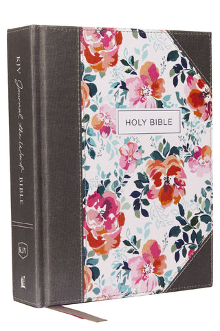 KJV Bible - Journal The Word (Hardcover, Pink Floral)