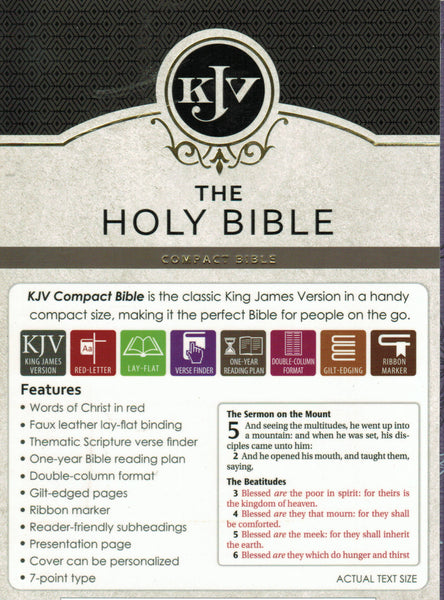 KJV Bible - Christian Art Compact (Imitation)