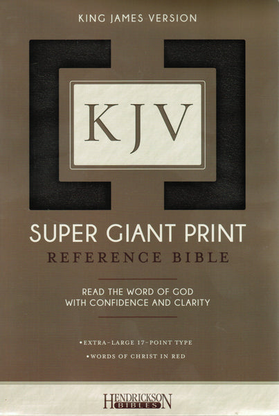 KJV Bible - Hendrickson Super Giant Print Reference (Imitation)