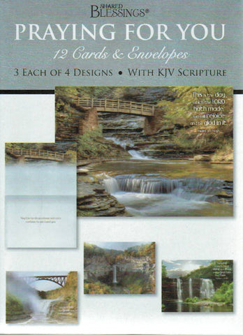 Shared Blessings Greeting Cards - Praying for You: Waterfalls