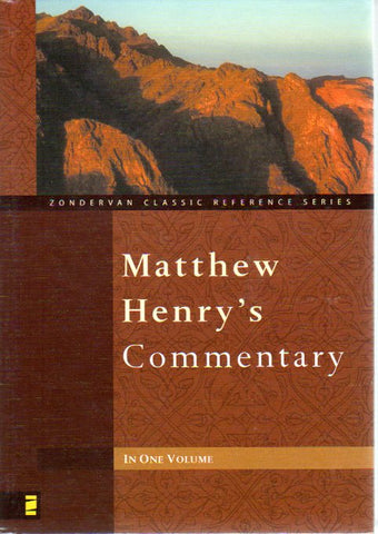 Matthew Henry's Commentary in 1 Volume