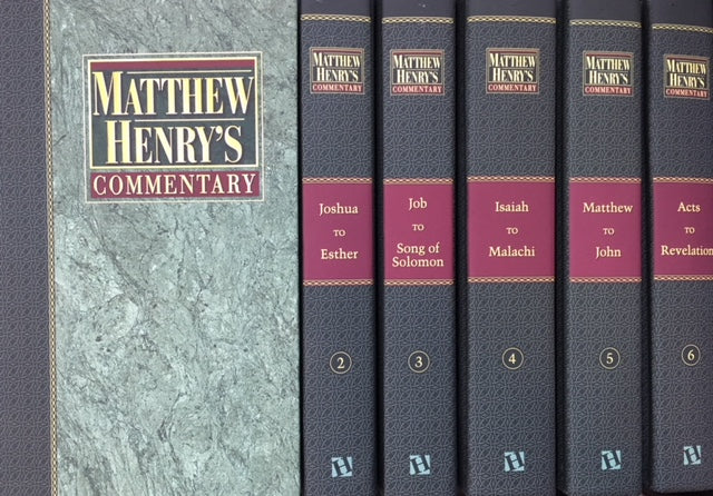 Matthew Henry's Commentary 6 Volumes
