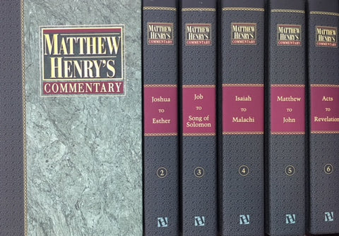 Matthew Henry's Commentary 6 Volumes