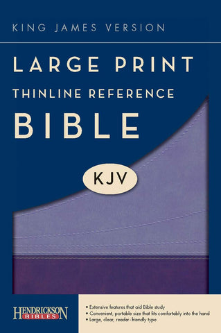 KJV Bible - Hendrickson Thinline Large Print Reference (Imitation)