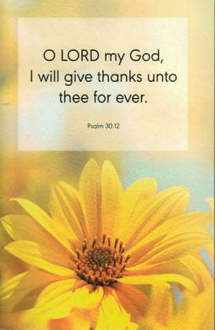 Scripture Greeting Cards 5.5" x 3.5"  - Psalm 30:12