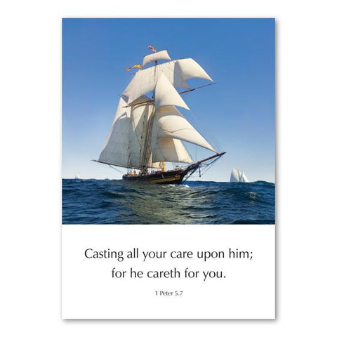 Scripture Greeting Cards 6" x 4"  - 1 Peter 5:7